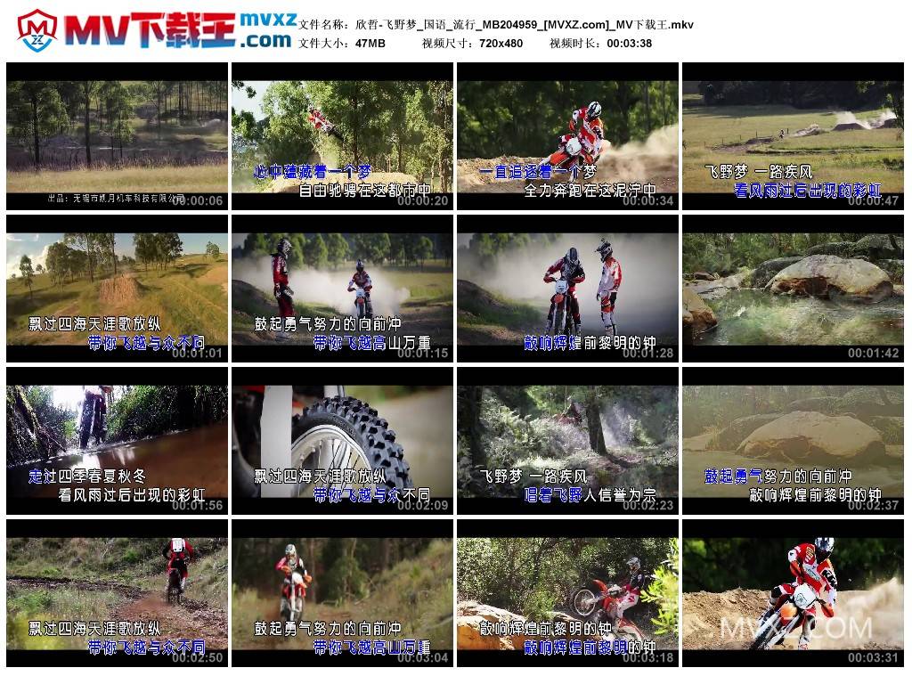 欣哲-飞野梦_国语_流行_MB204959